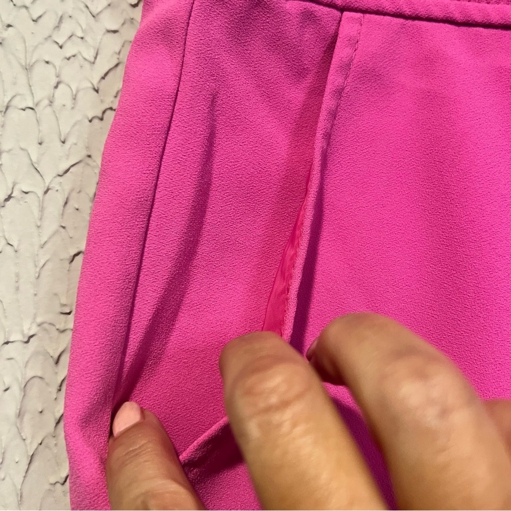 Trina Turk Daulton Crepe High Waisted Trina Pink shorts size 4 - Picture 8 of 15